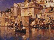 Edwin Lord Weeks On the River Ganges, Benares Sweden oil painting artist